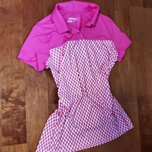 NIKE GOLF DRI-FIT Pink Polo Shirt - Size M (EUC)